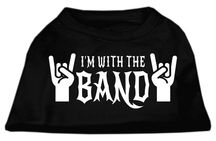 With the Band Screen Print Shirt Black Med